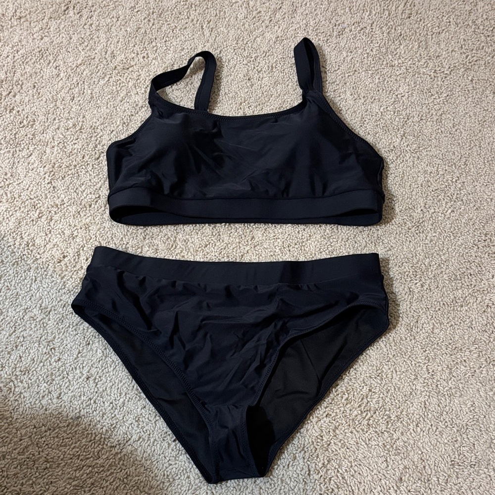 Classic Black Women's Swim Set